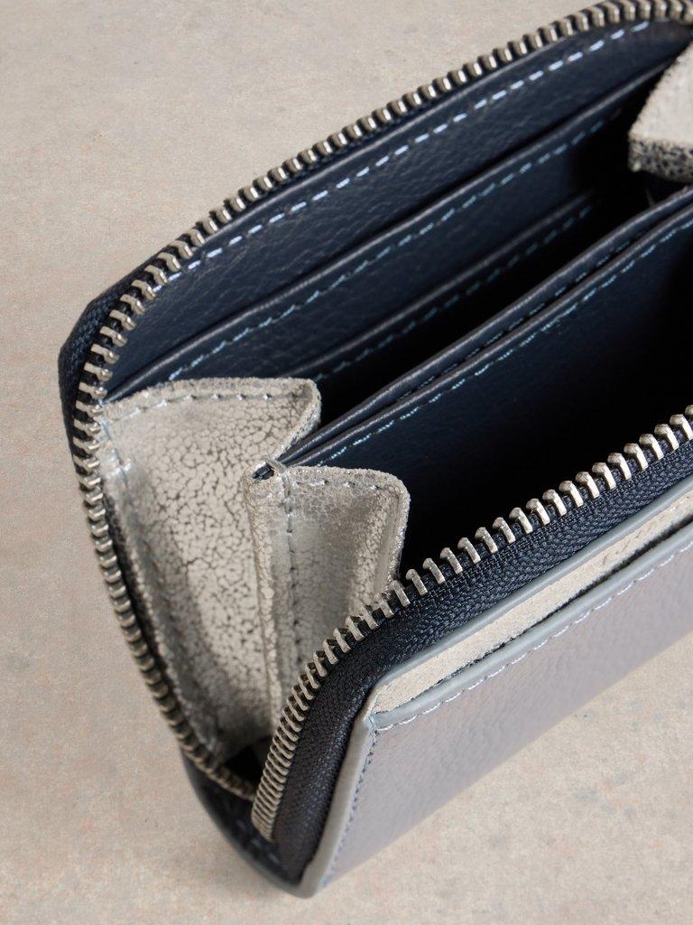 Cerys Zip Around Purse in BLUE MLT - FLAT DETAIL