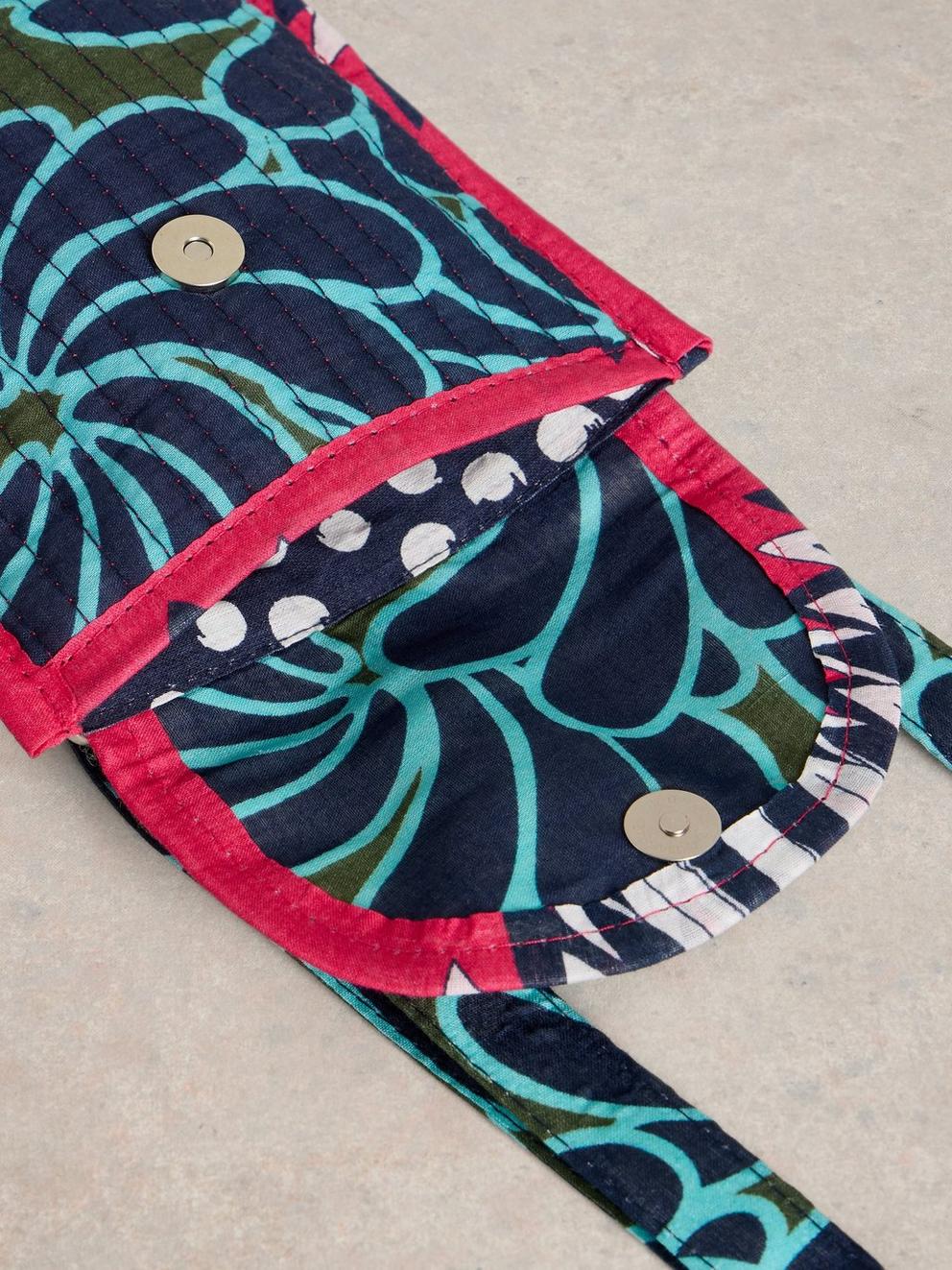 Coco Printed Phone Bag in BLUE PR - FLAT DETAIL