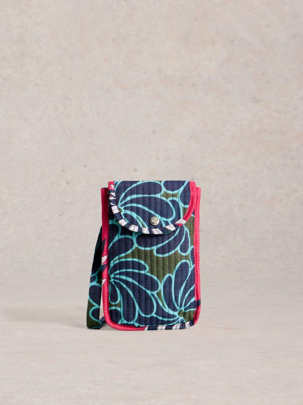 Coco Printed Phone Bag in BLUE PR - LIFESTYLE