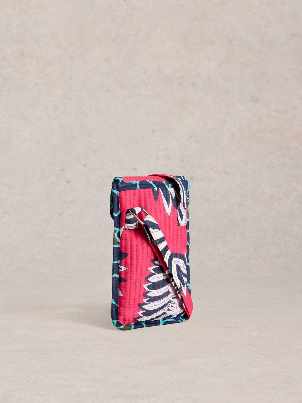 Coco Printed Phone Bag in PINK PR - FLAT BACK