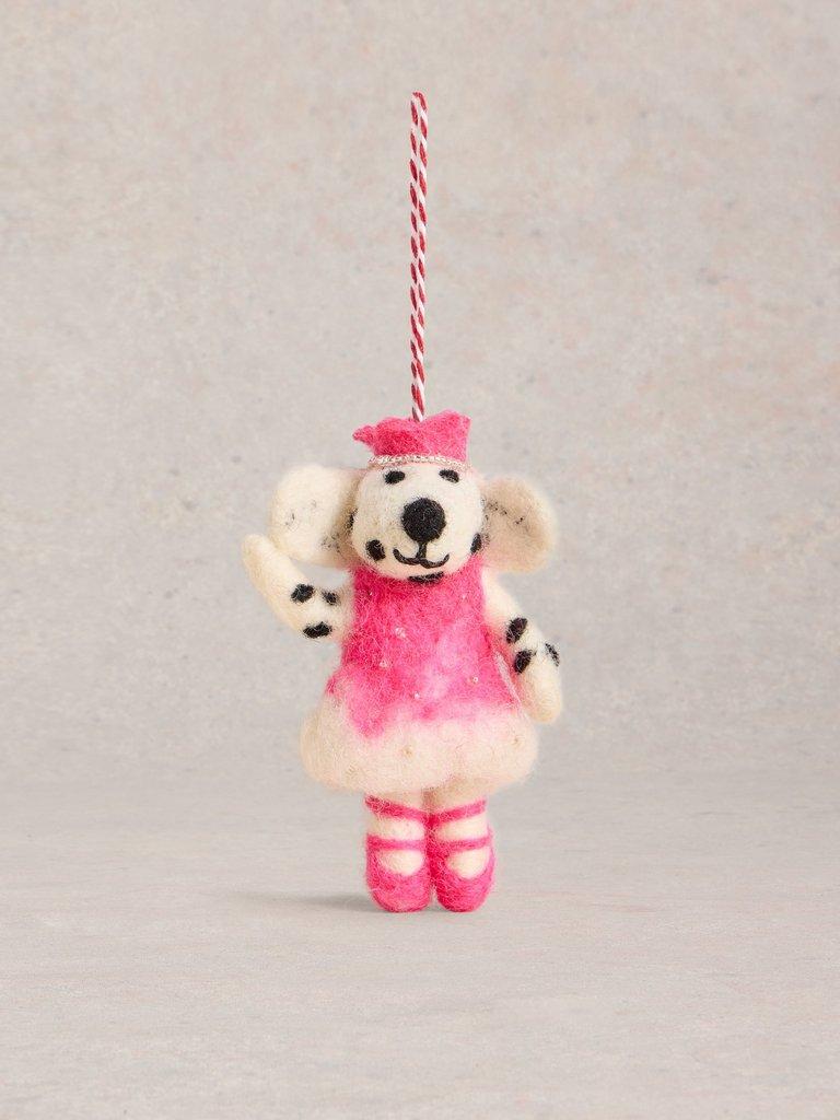 Ballet Dalmation Hanging Dec in PINK MLT - FLAT FRONT