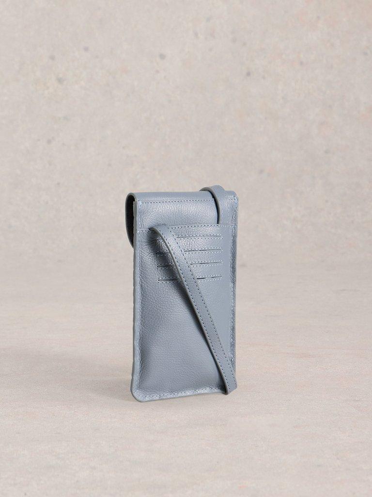 Coco Weave Phone Bag in BLUE MLT - FLAT BACK