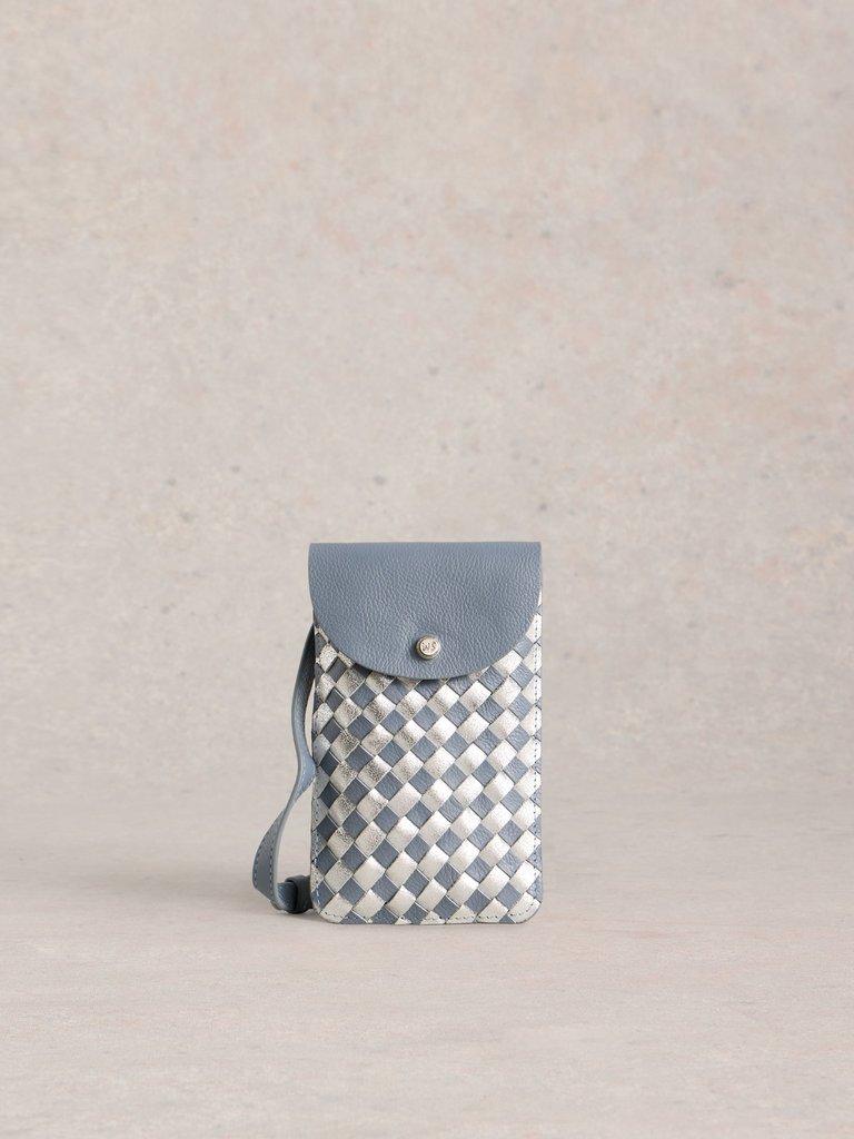 Coco Weave Phone Bag in BLUE MLT - LIFESTYLE