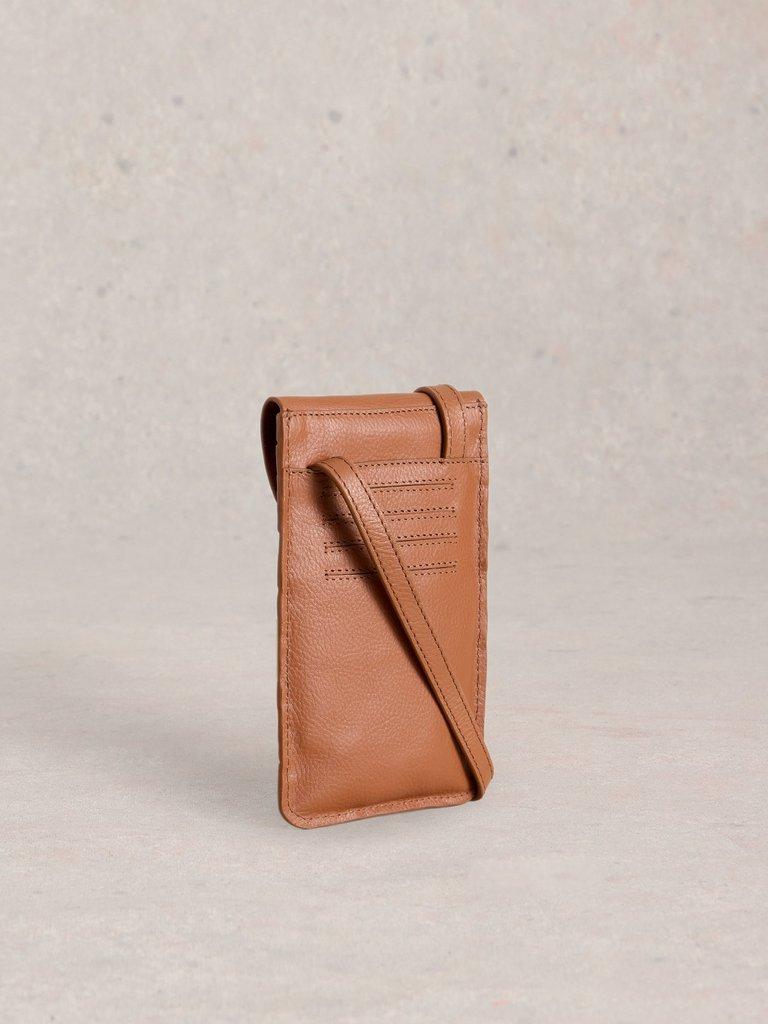 Coco Weave Phone Bag in TAN MULTI - FLAT BACK