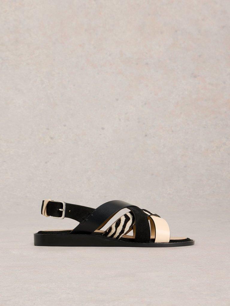 Holly Mini Wedge Sandal in PURE BLK - LIFESTYLE
