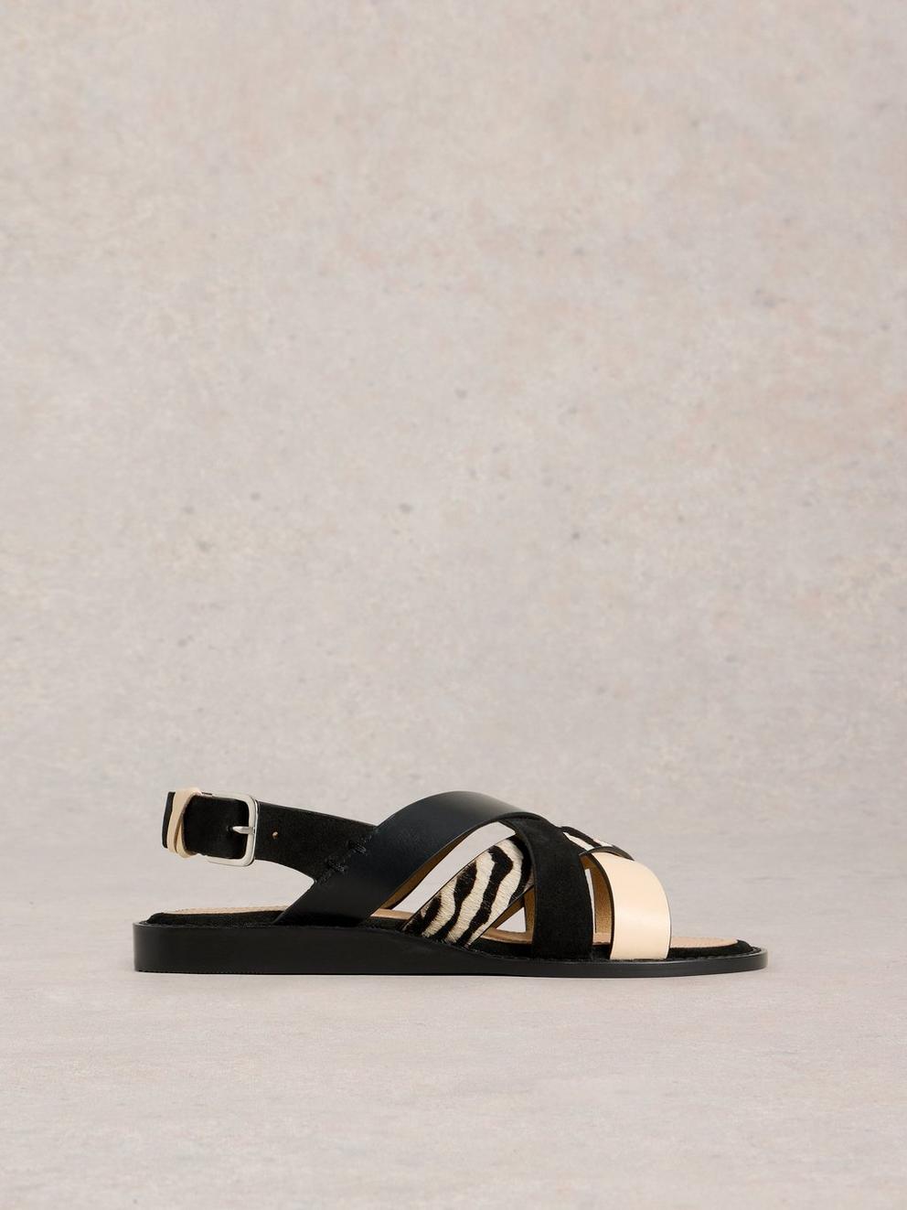 Holly Mini Wedge Sandal in PURE BLK - LIFESTYLE