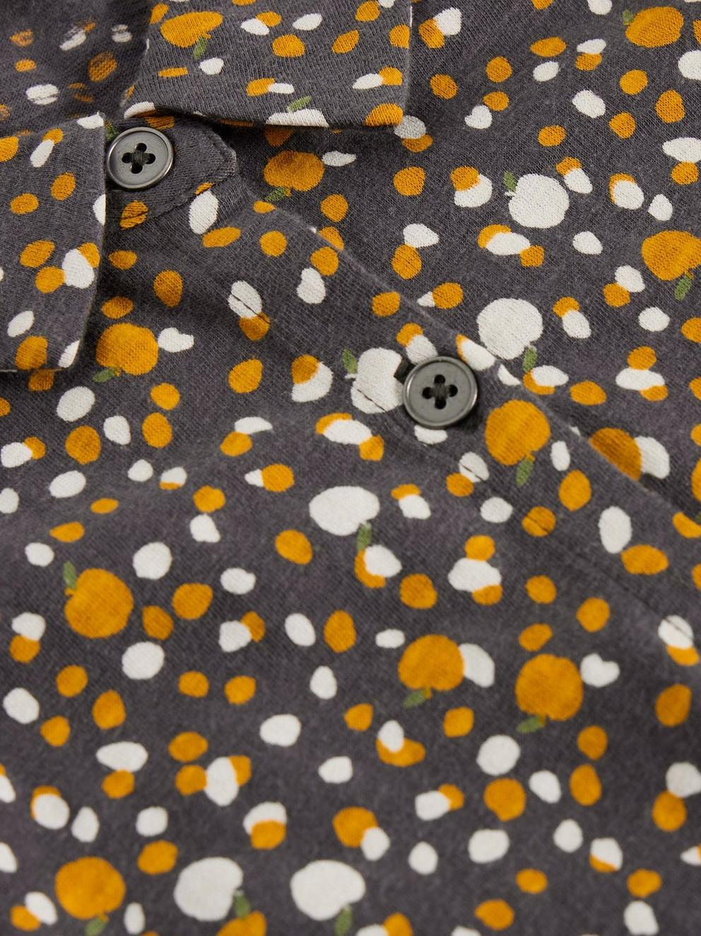 COSMIC SS JERSEY SHIRT in GREY PR - FLAT DETAIL