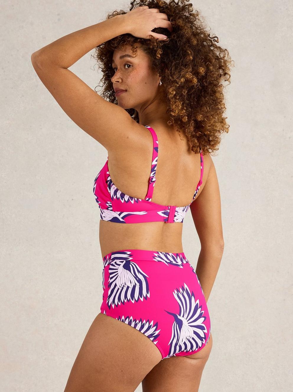 Suki Bikini Top in PINK PR - MODEL BACK