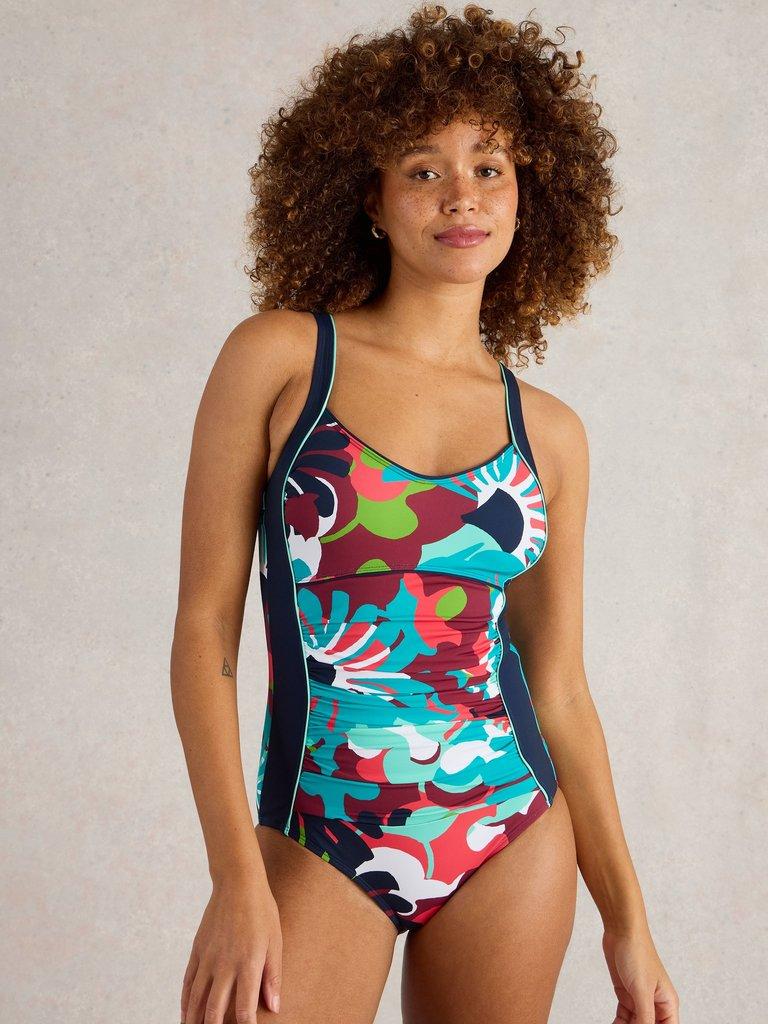 Splash Control Swimsuit in NAVY MULTI - LIFESTYLE