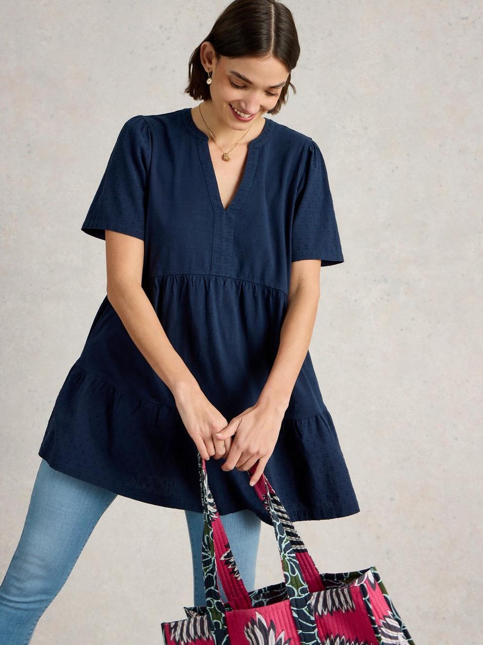 MARIA MIX TUNIC in FR NAVY - LIFESTYLE