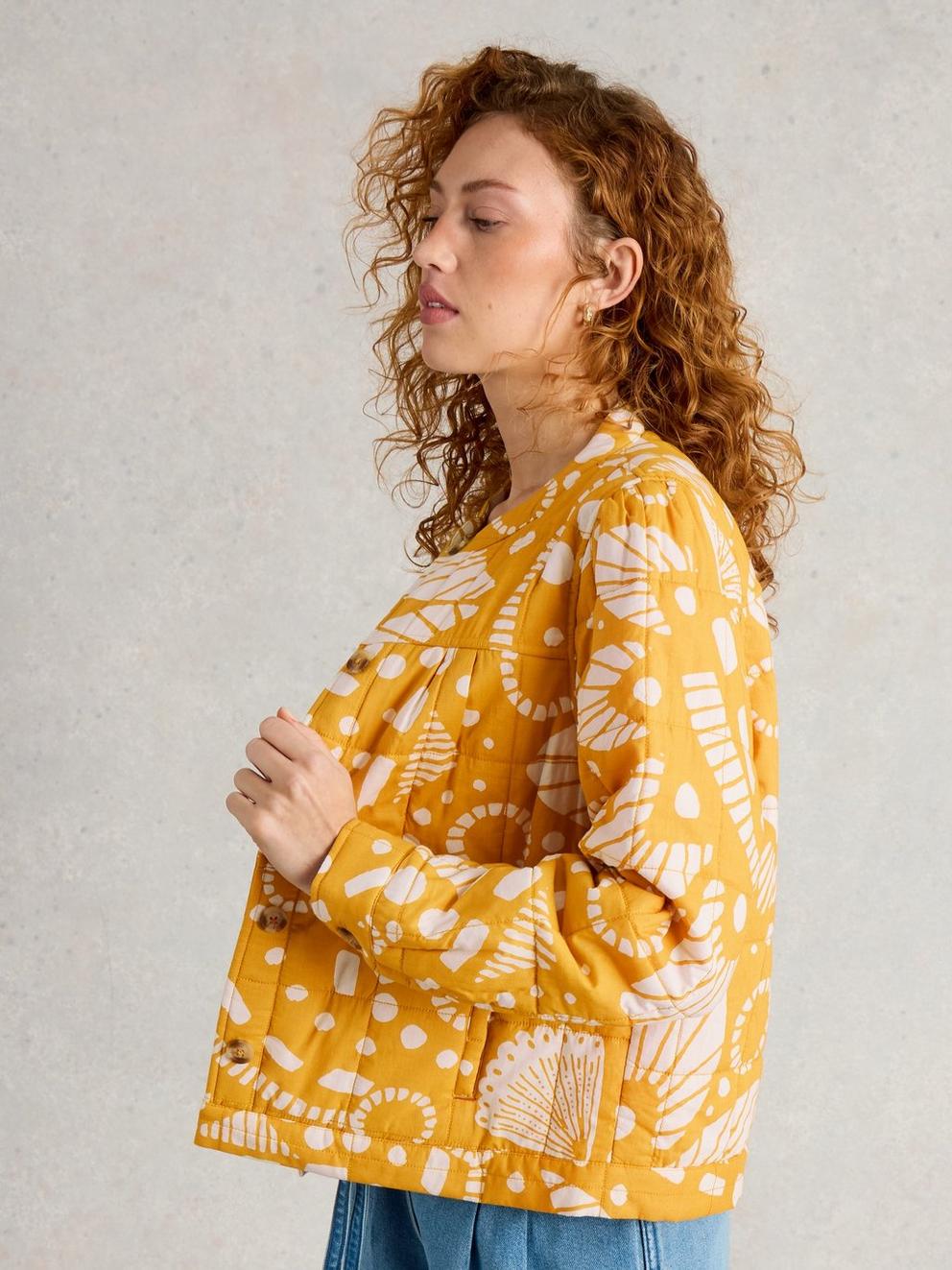 Arianne Cotton Jacket in CHART PR - MODEL DETAIL