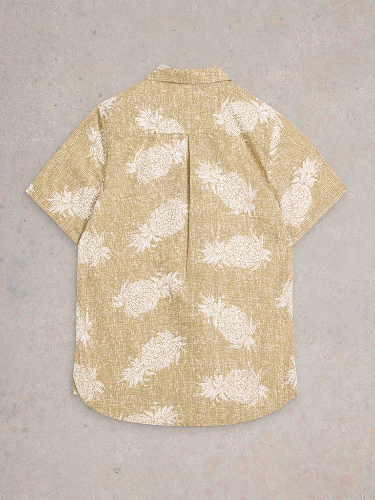 Hayle Pineapple Printed Shirt in GREEN PR - FLAT BACK