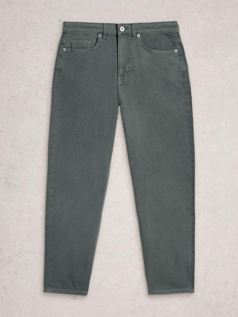Tilly Tapered Ankle Length Jean in MID GREEN - FLAT FRONT