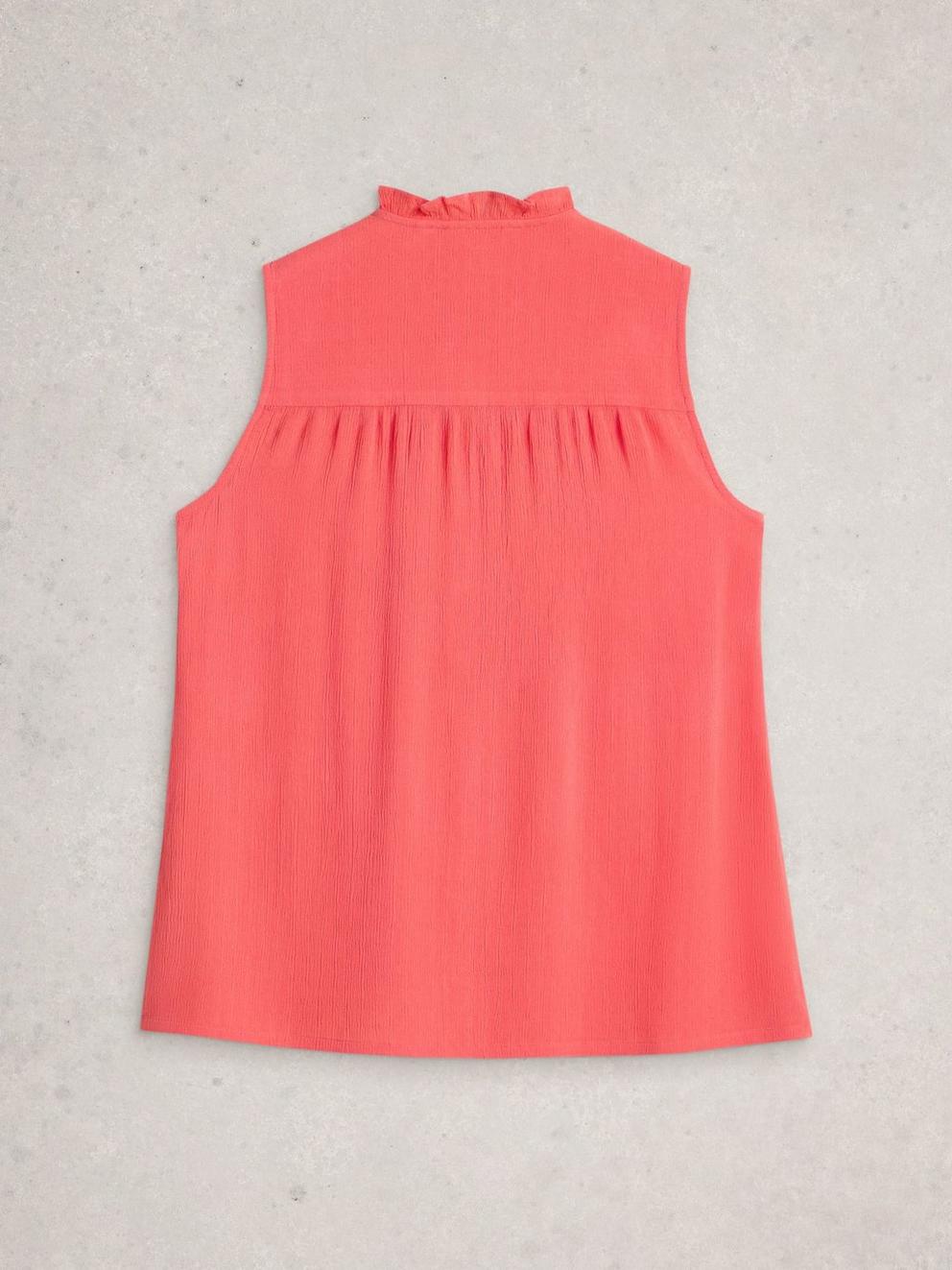 Deeba Shirt in BRT ORANGE - FLAT BACK