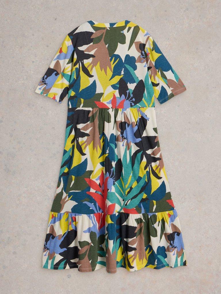 Naya Jersey Dress in BLUE MLT - FLAT BACK