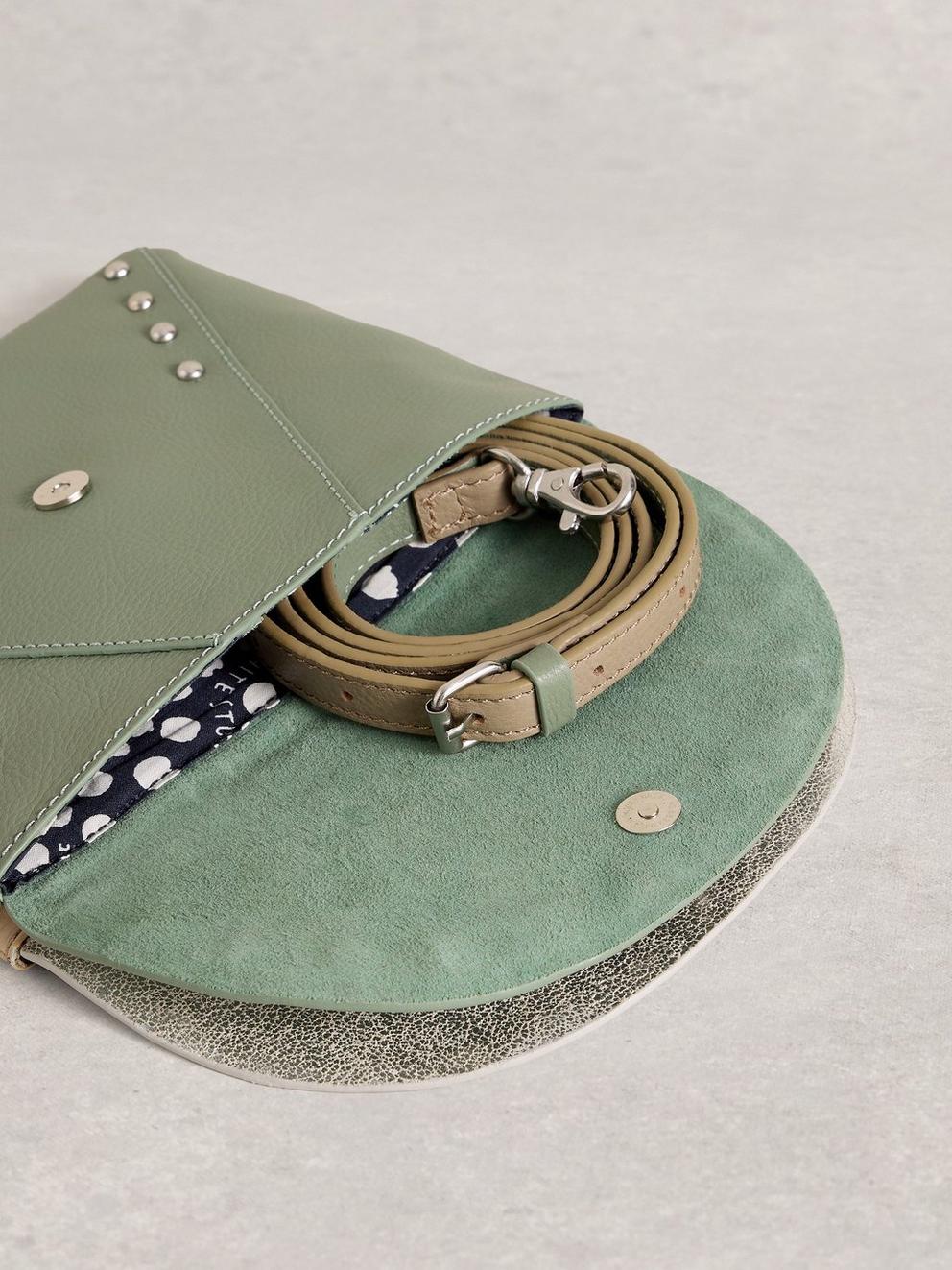 Coco Convertible Crossbody Bag in GREEN MLT - FLAT DETAIL