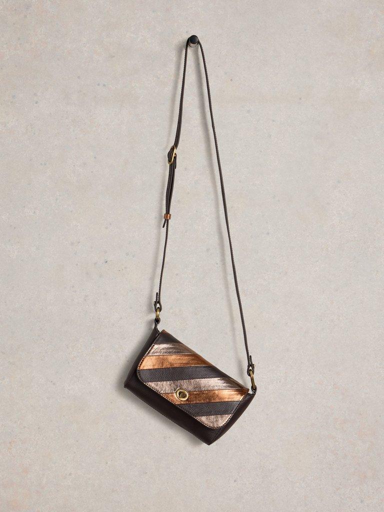 Tilly Crossbody Bag in BROWN MLT - FLAT FRONT