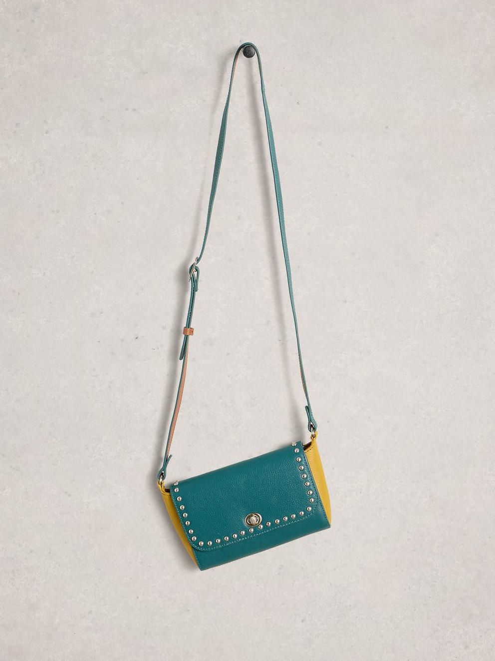 Tilly Crossbody Bag in DK TEAL - FLAT FRONT