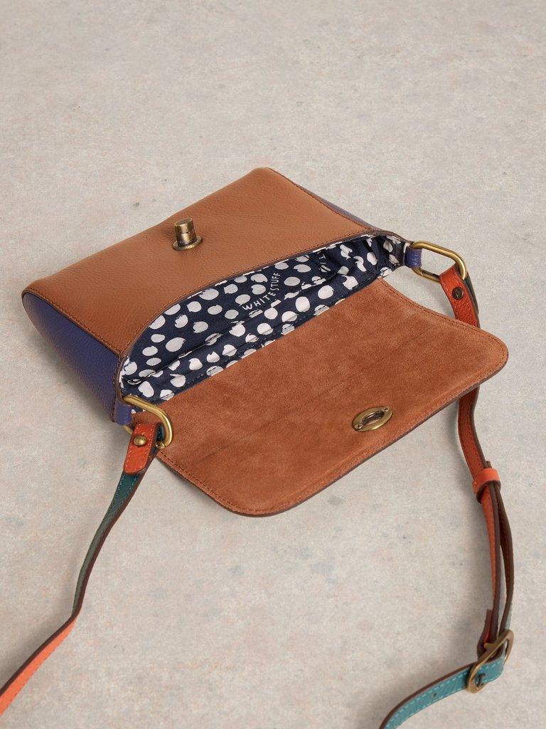 Tilly Crossbody Bag in TAN MULTI - FLAT DETAIL
