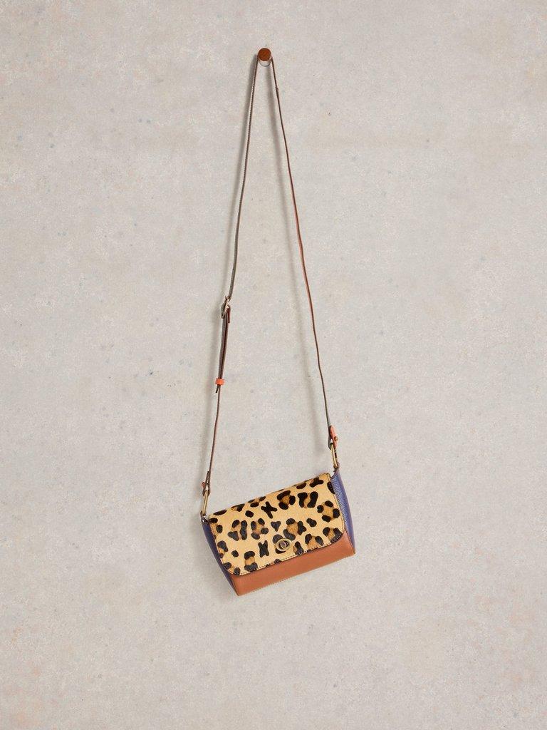 Tilly Crossbody Bag in TAN MULTI - FLAT FRONT