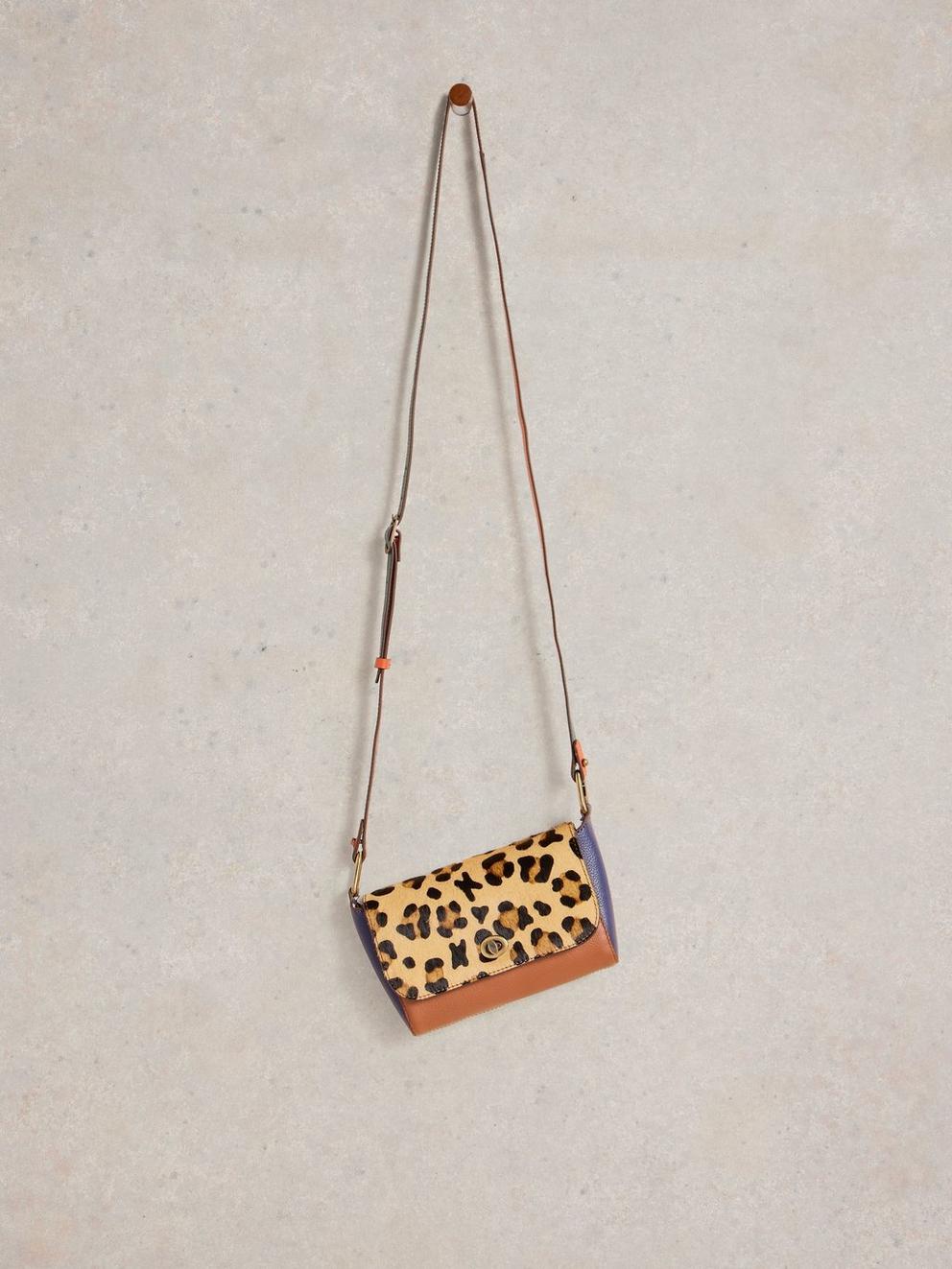 Tilly Crossbody Bag in TAN MULTI - FLAT FRONT