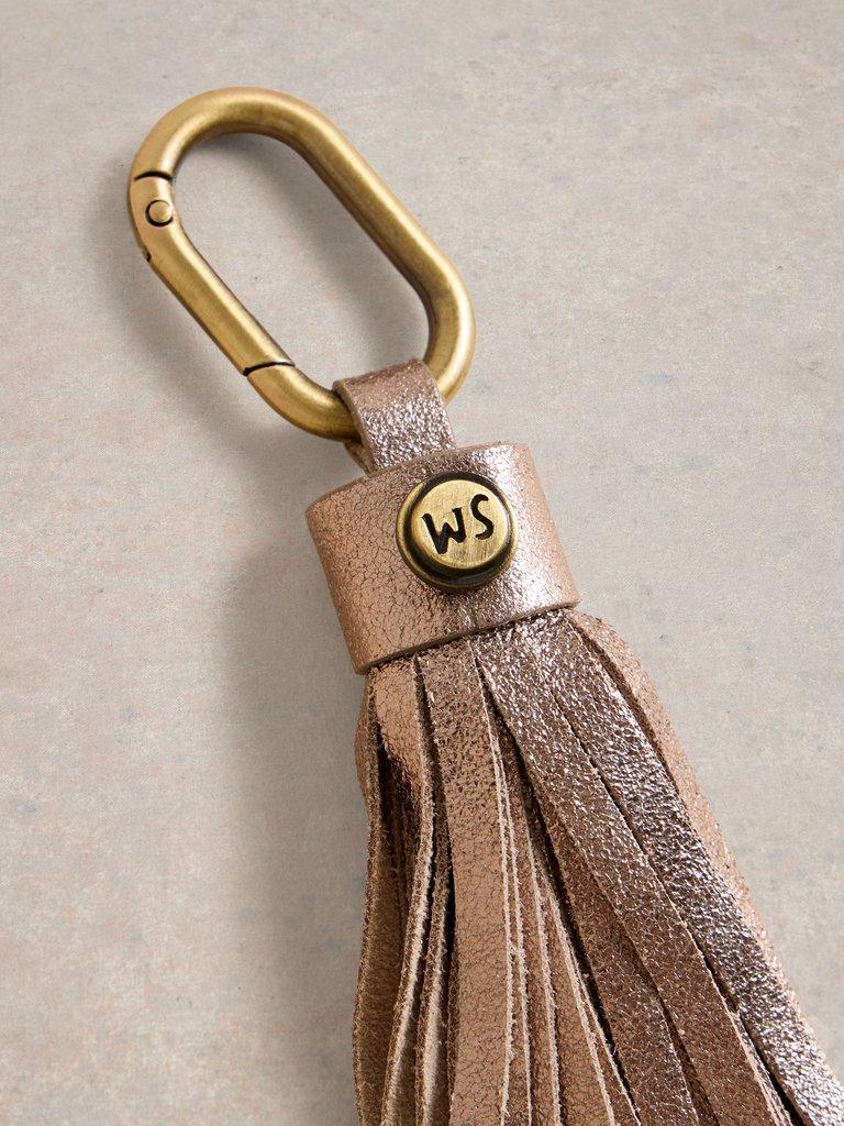 Tassel Keyring in MIXED MET - FLAT DETAIL