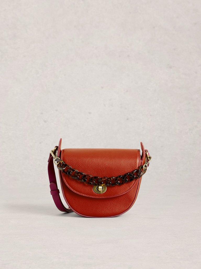 Sasha Saddle Bag in MID ORANGE - LIFESTYLE