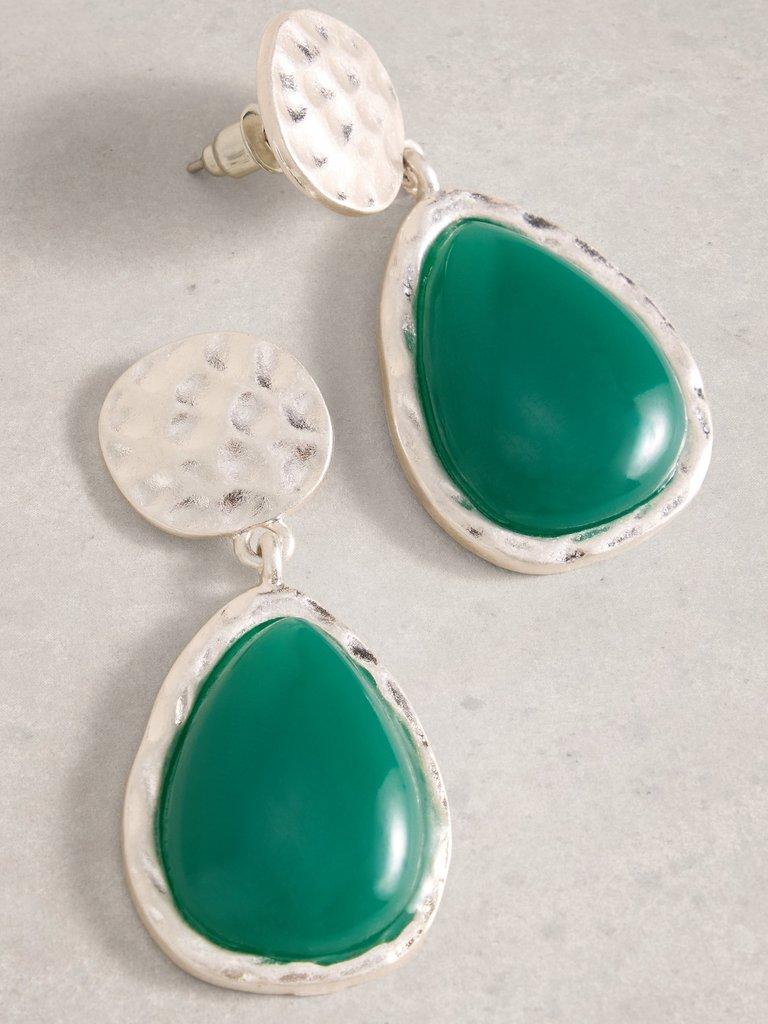Pine Statement Earring  in GREEN MLT - FLAT DETAIL