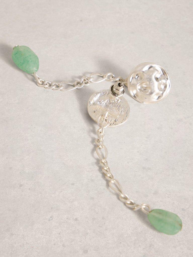 Lily Long  Drop Earring in GREEN MLT - FLAT DETAIL