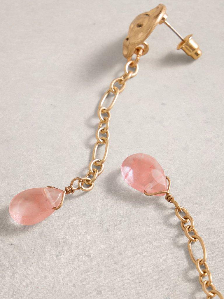 Lily Long  Drop Earring in ORANGE MLT - FLAT DETAIL