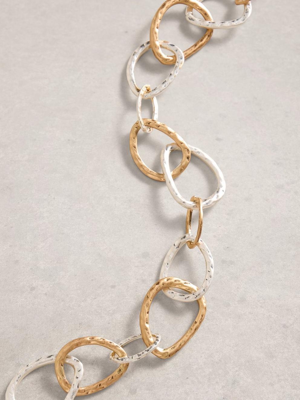 Link Necklace in MIXED MET - FLAT DETAIL