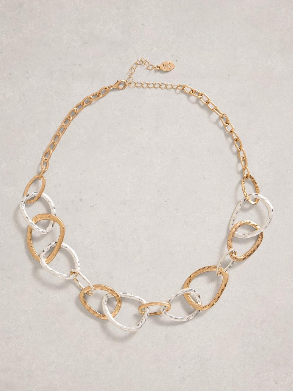 Link Necklace in MIXED MET - FLAT FRONT