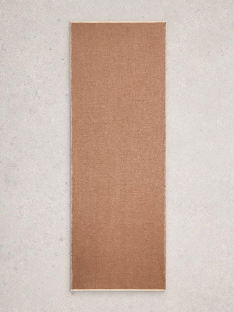 Selma Midweight Scarf in PALE IVORY - FLAT BACK