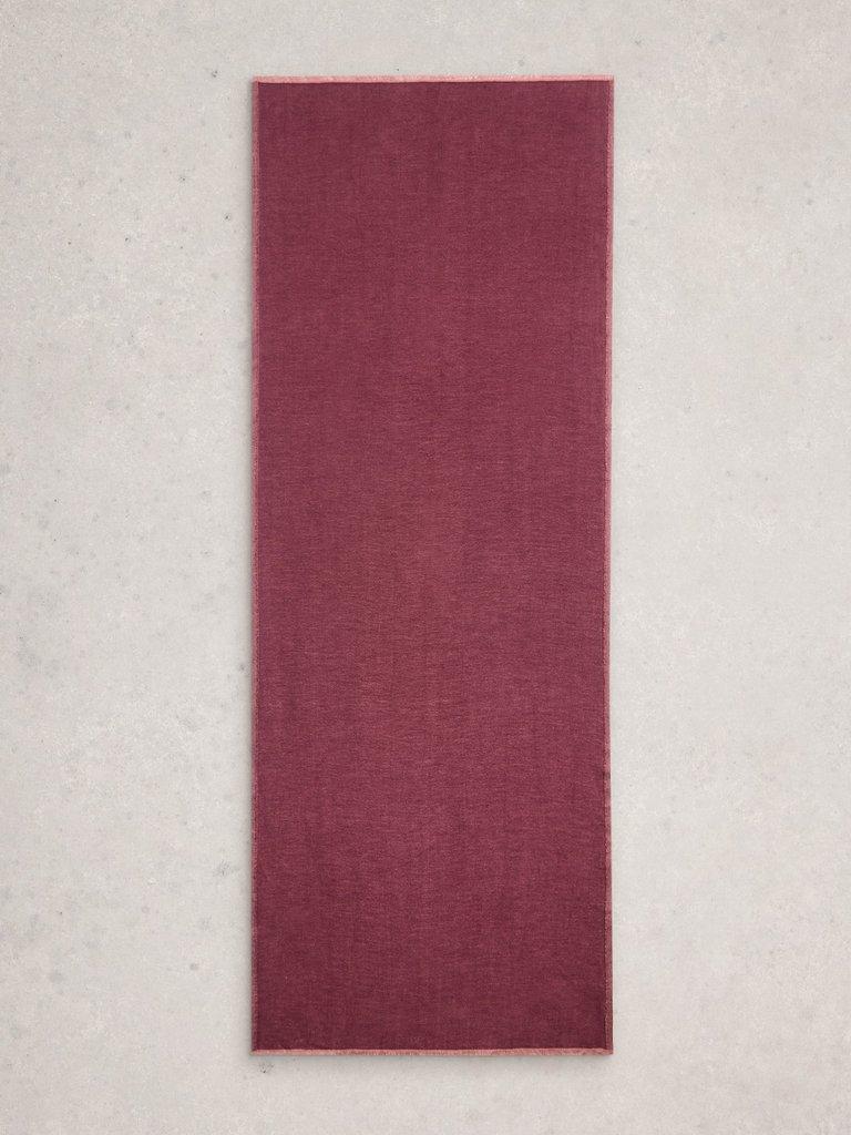 Selma Midweight Scarf in PLUM MLT - FLAT BACK