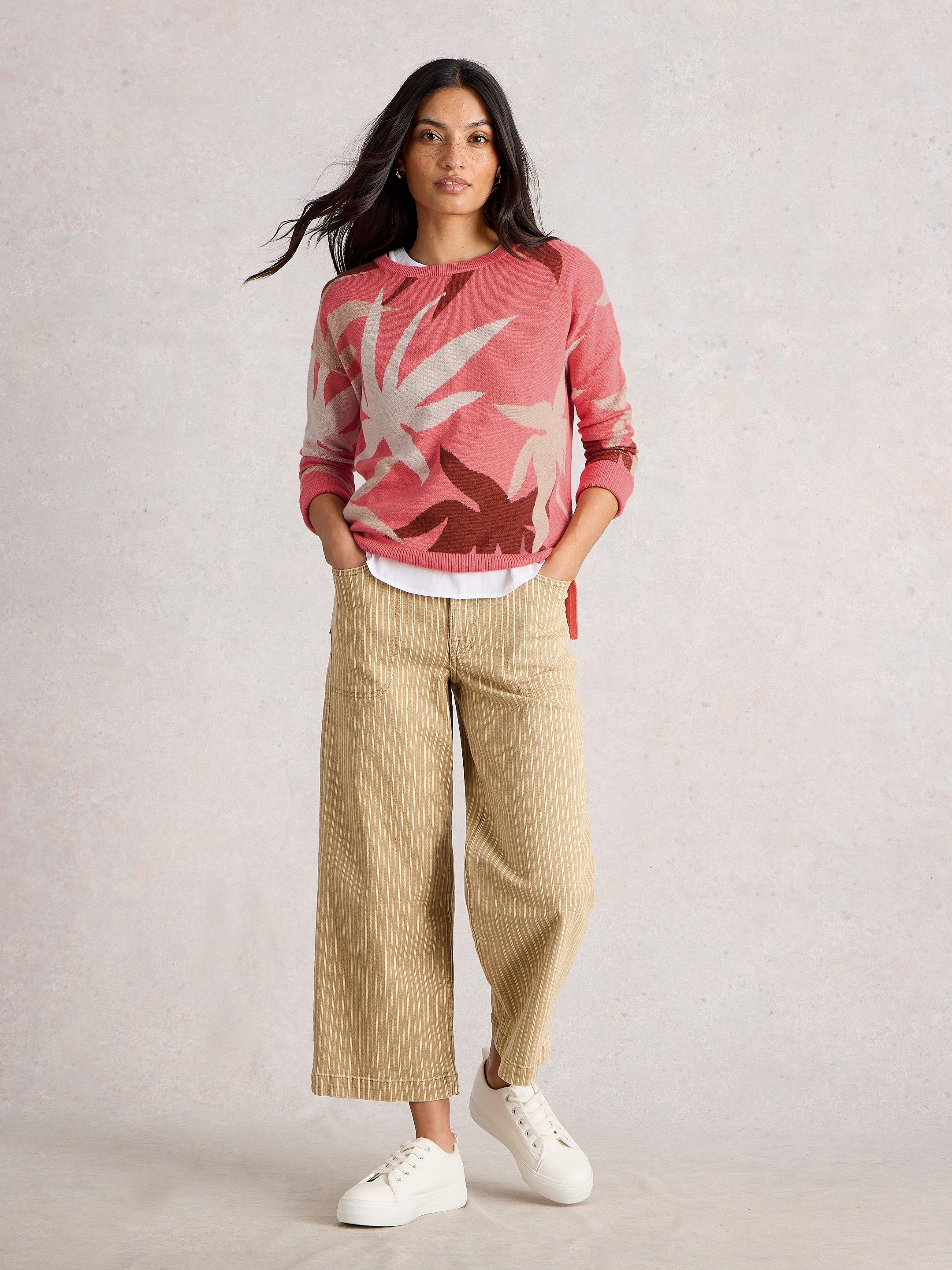 OLIVE LONG SLEEVE CREW NECK JUMPER