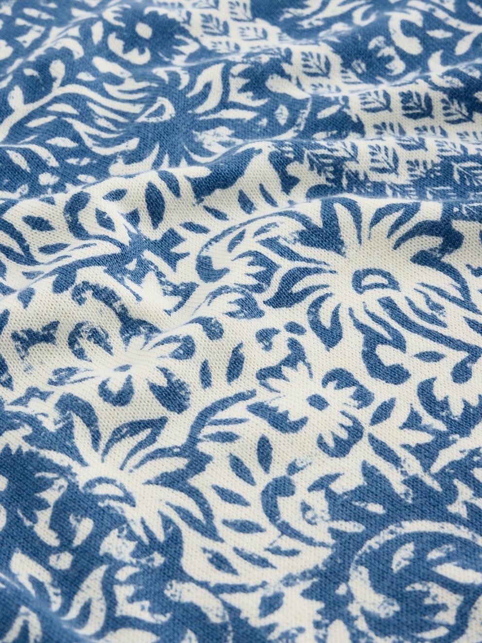 OLIVE PRINT JUMPER in BLUE PR - FLAT DETAIL