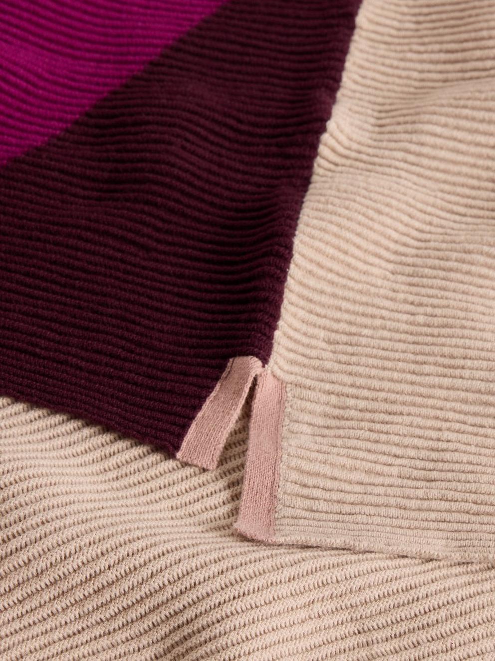 JANA COL BLOCK JUMPER in PURPLE MLT - FLAT DETAIL