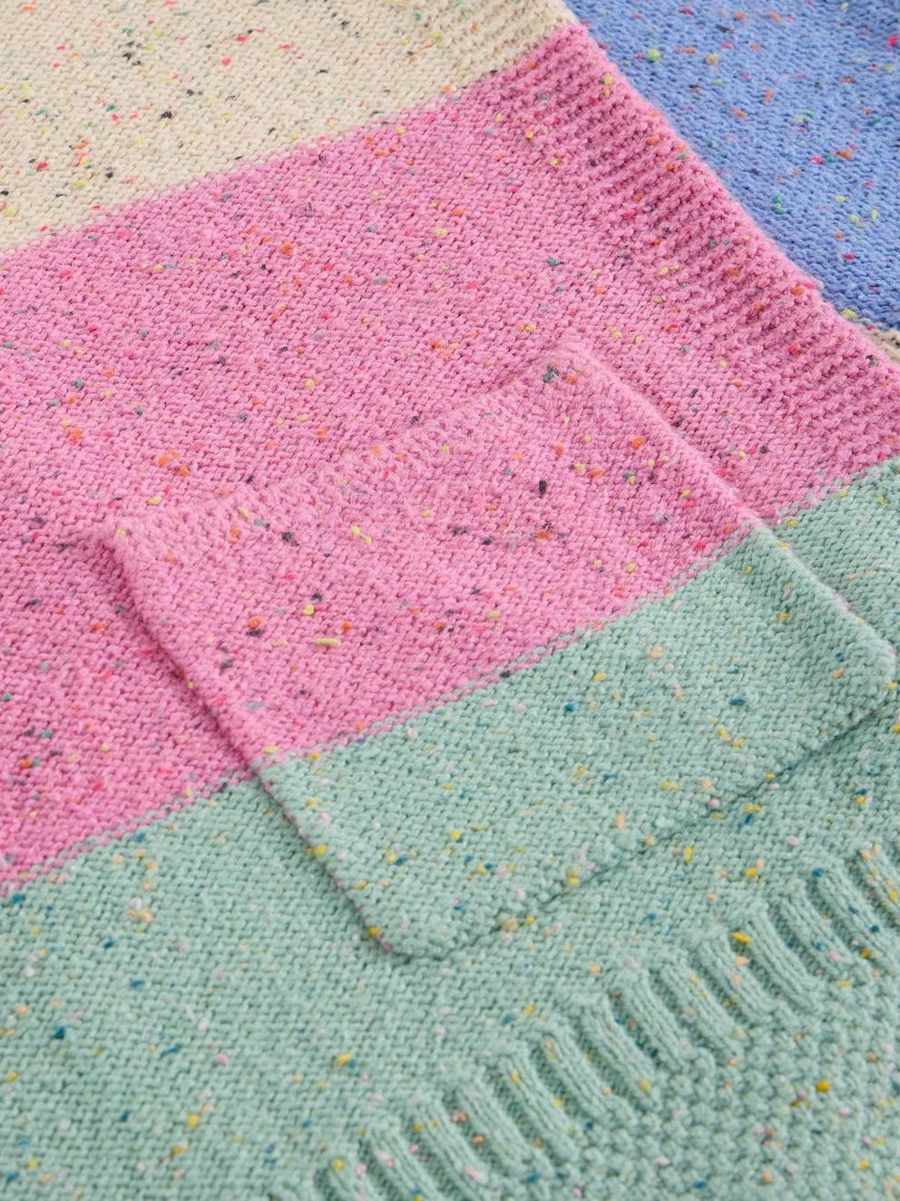 VICTORIA STRIPED JUMPER in NAT MLT - FLAT DETAIL