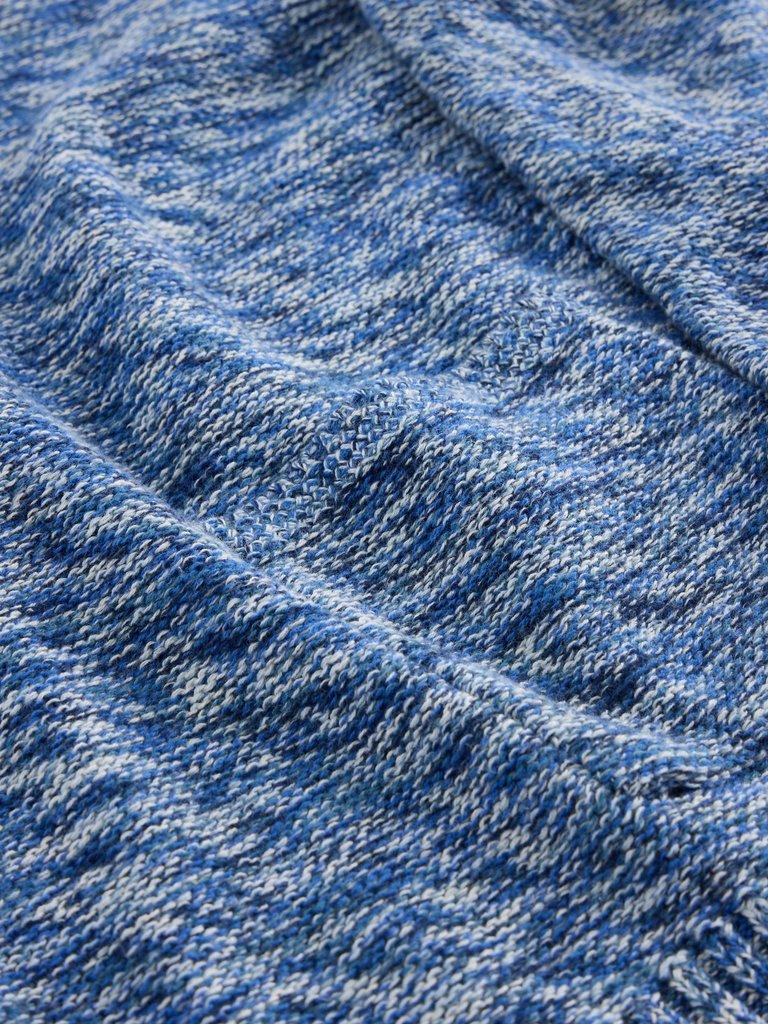 VICTORIA JUMPER in BLUE MLT - FLAT DETAIL