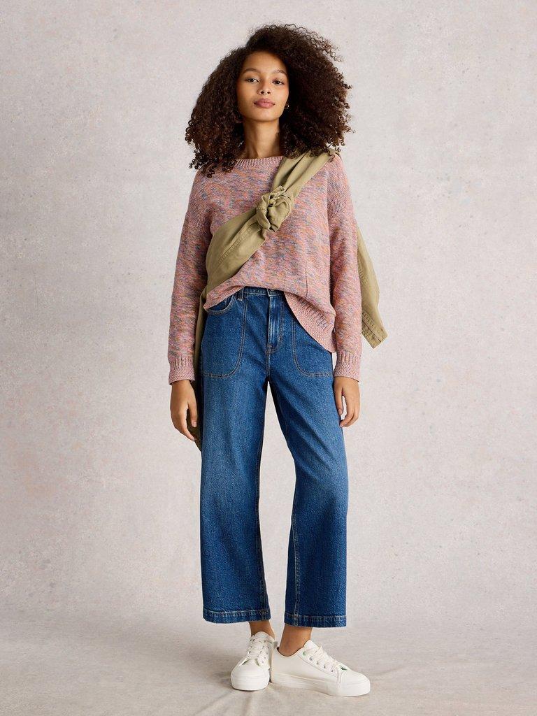 VICTORIA JUMPER in PINK MLT - MODEL FRONT
