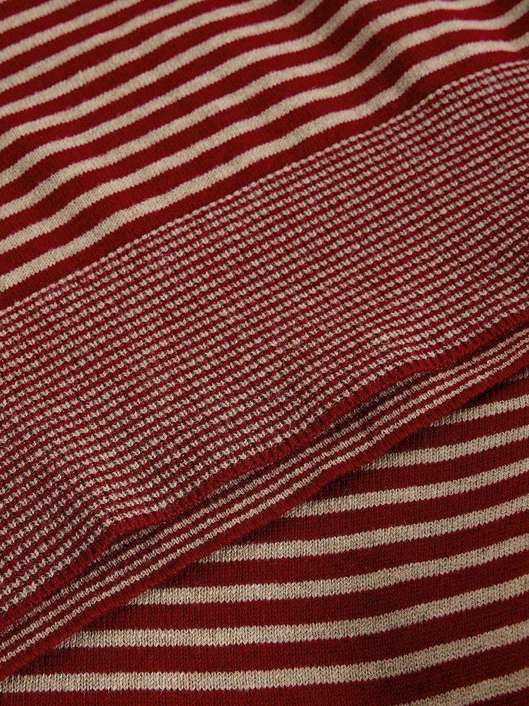 KATIE STRIPE JUMPER in RED MLT - FLAT DETAIL