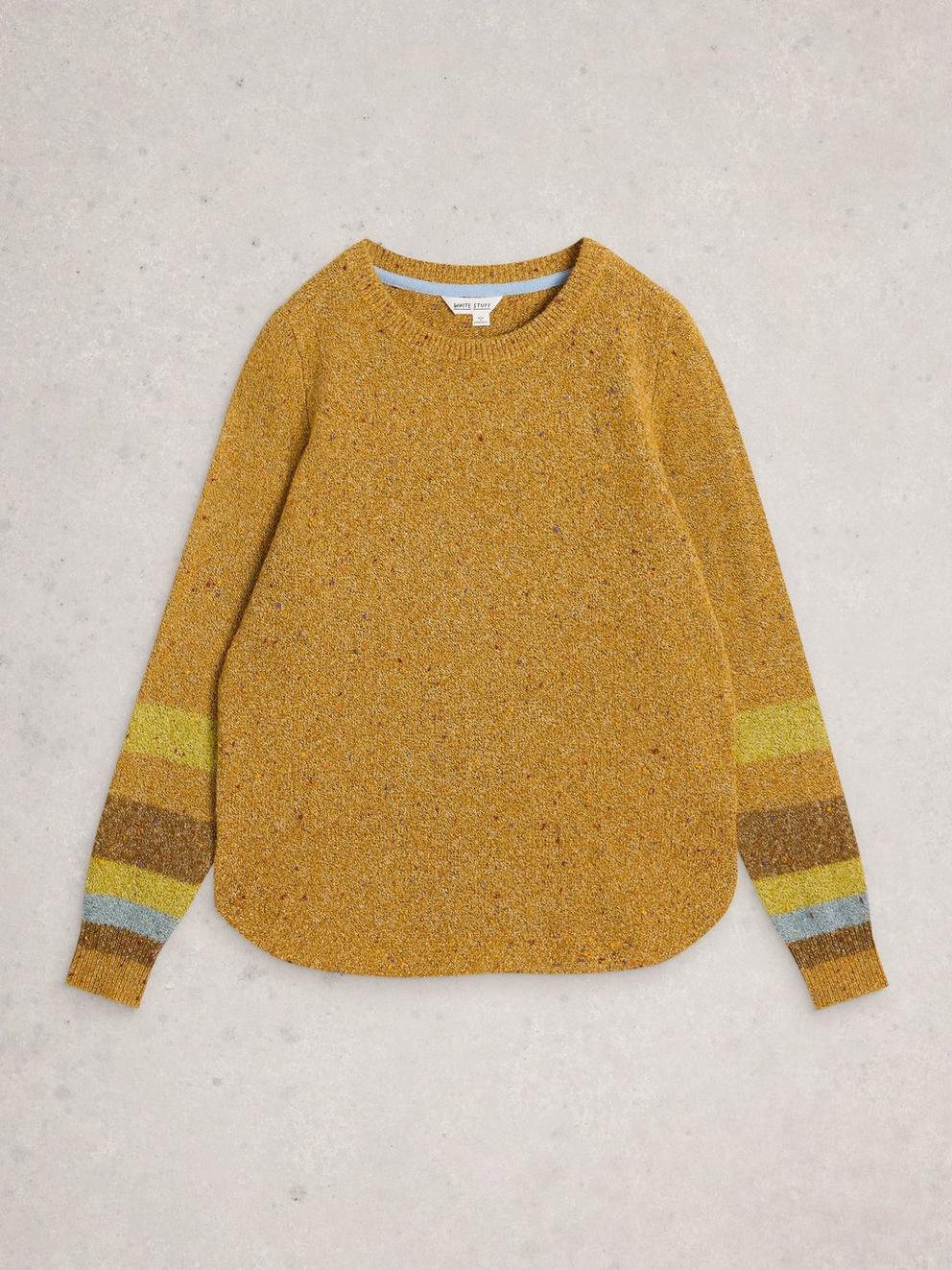 TALIA NEP CREW NECK JUMPER in CHART MLT - FLAT FRONT