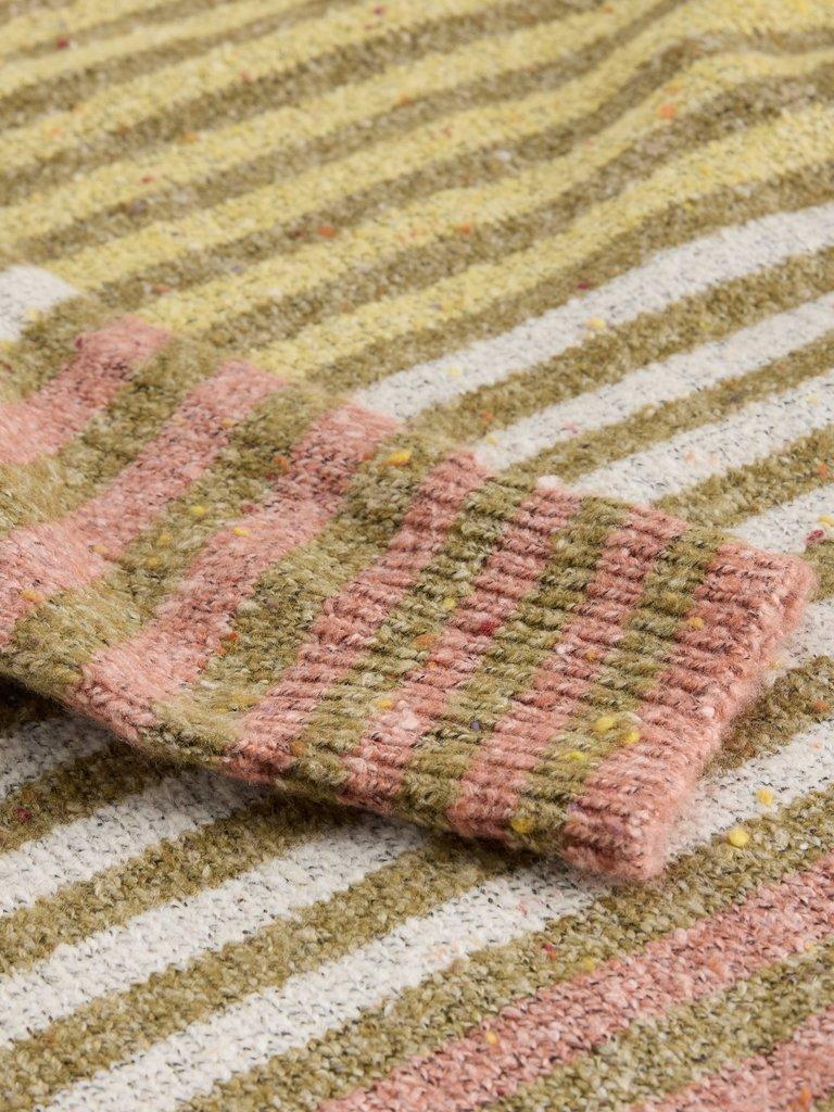 TALIA NEP CREW NECK JUMPER in YELLOW MLT - FLAT DETAIL