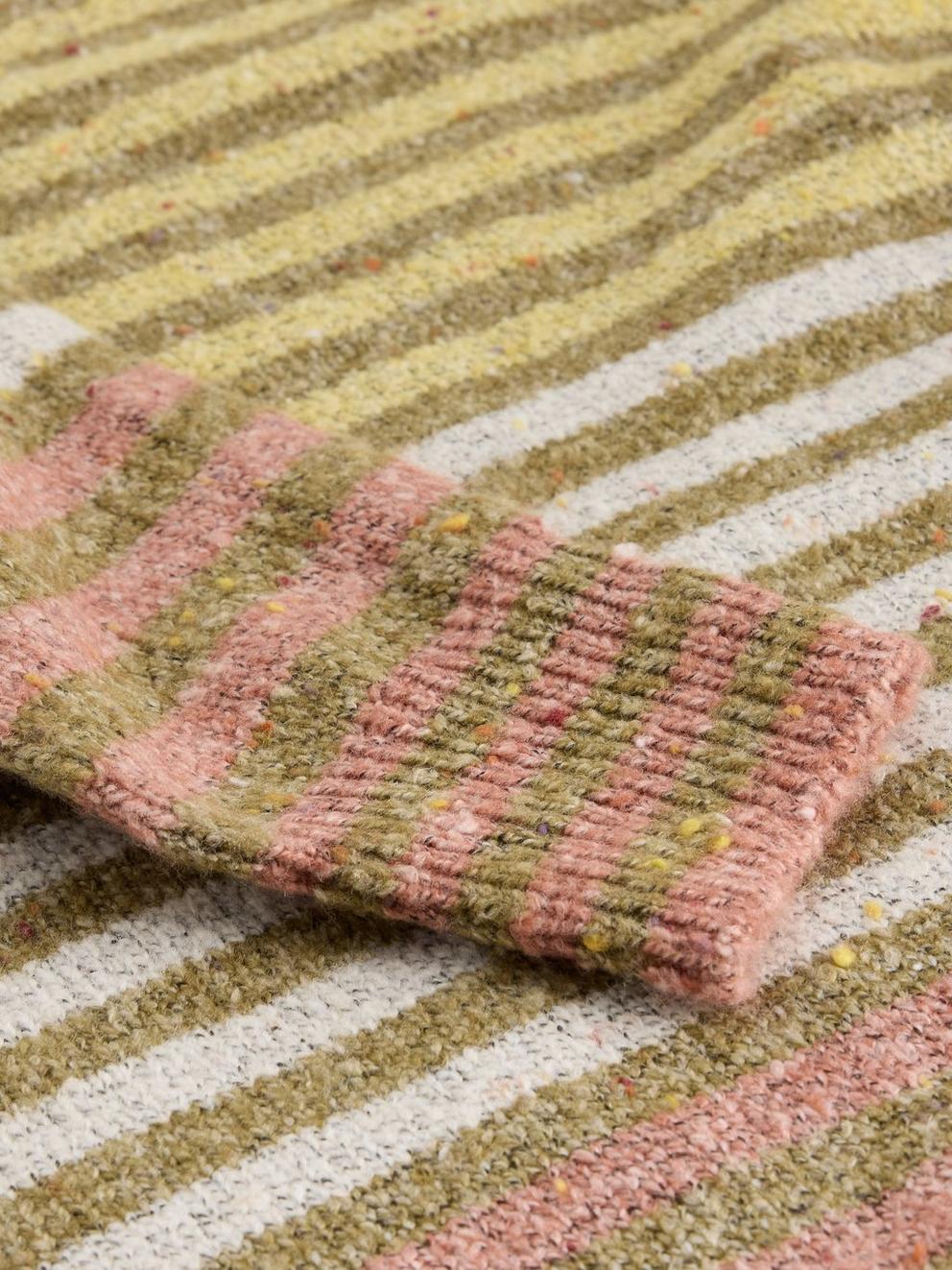 TALIA NEP CREW NECK JUMPER in YELLOW MLT - FLAT DETAIL