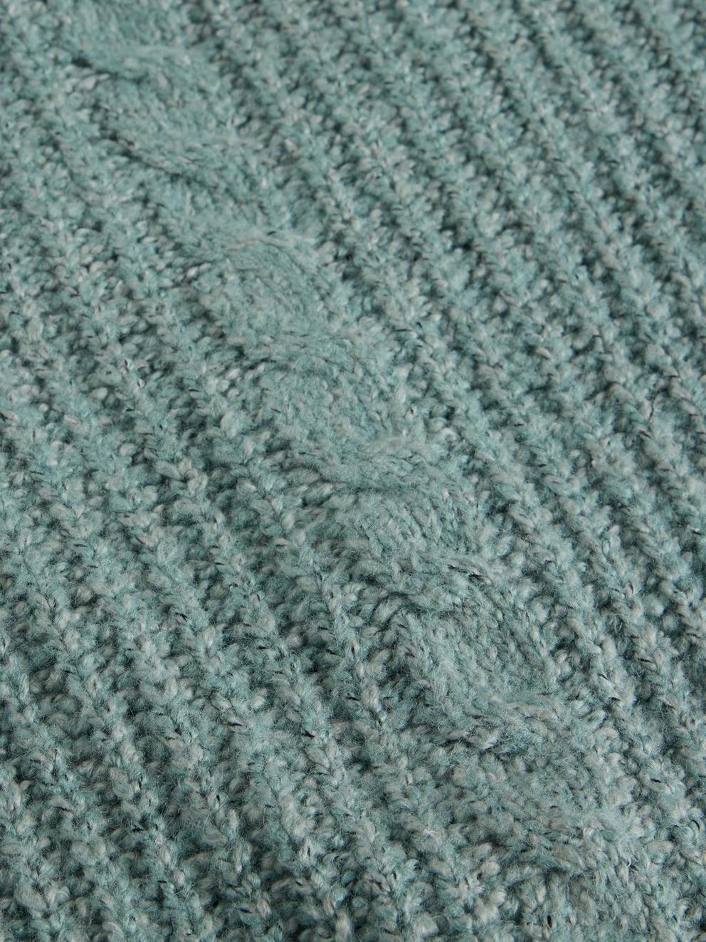 SALLY SLUB CARDIGAN in DUS GREEN - FLAT DETAIL