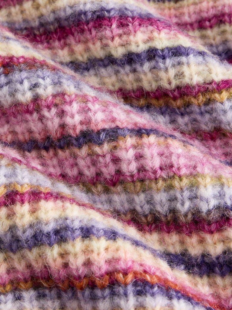 SUZANNA SPACEDYE JUMPER in PINK MLT - FLAT DETAIL