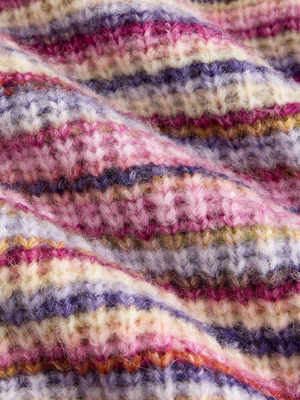 SUZANNA SPACEDYE JUMPER in PINK MLT - FLAT DETAIL