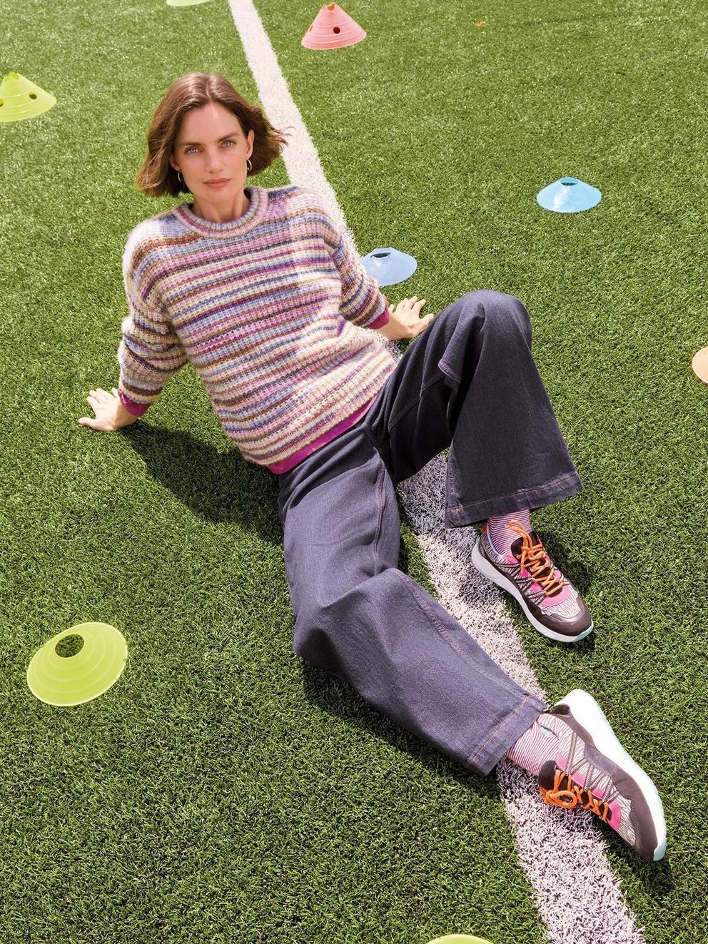 SUZANNA SPACEDYE JUMPER in PINK MLT - MIXED