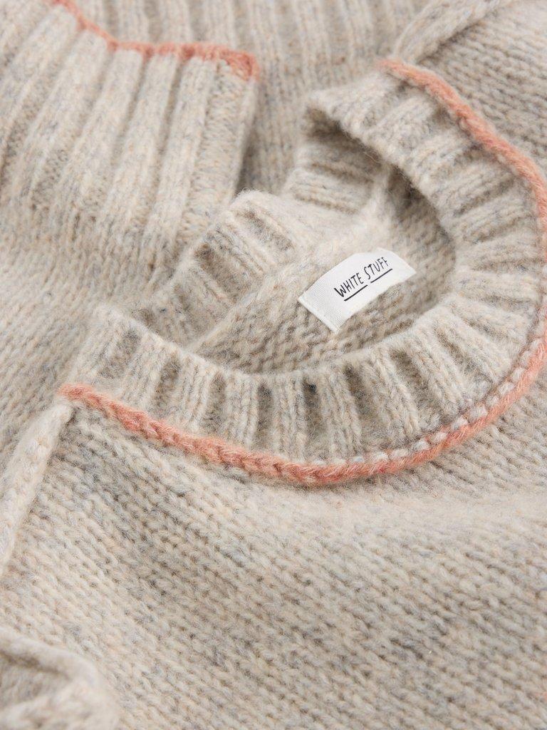 JUSTINE JUMPER in LGT NAT - FLAT DETAIL