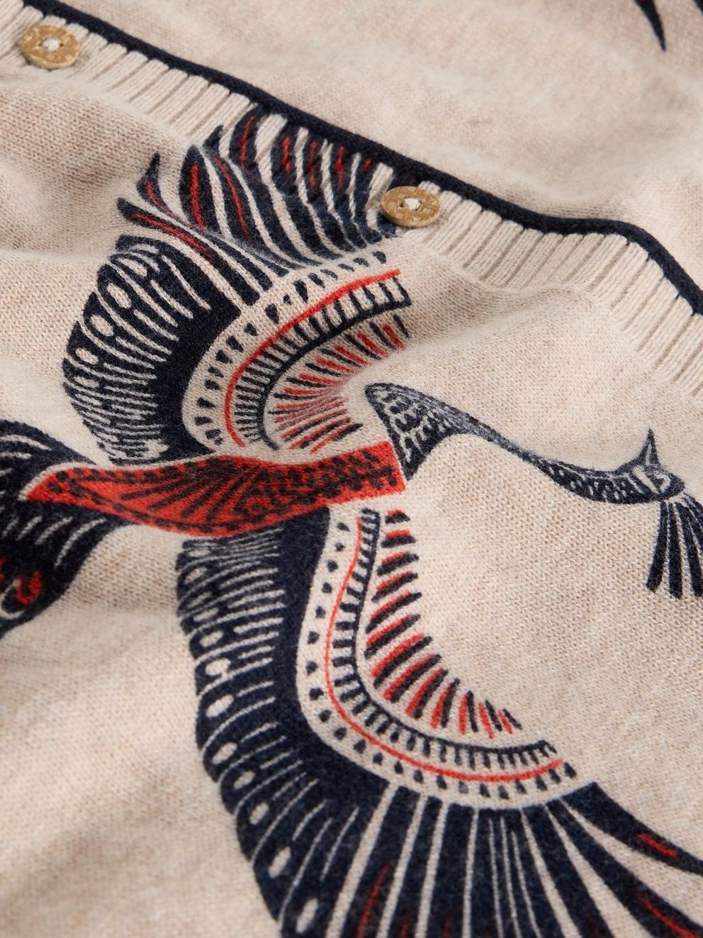 LULU PRINT CARDI in NAT PR - FLAT DETAIL